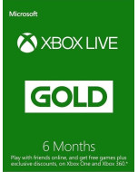 Xbox Live Gold 6 месяцев Карта подписки